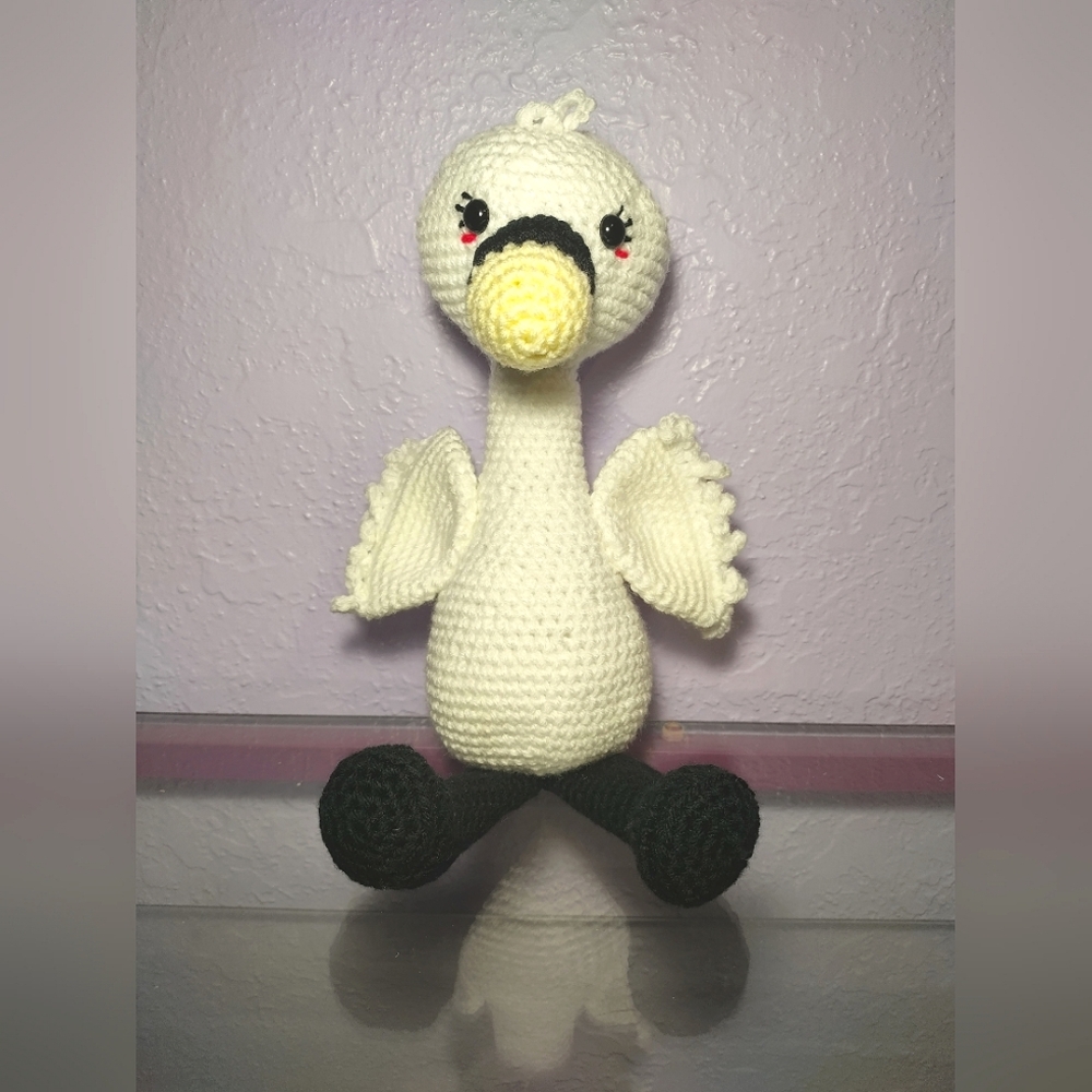 Crochet swan
